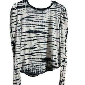 Generation Love Monochrome Tie-Dye Long Sleeve Top